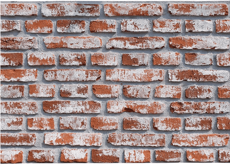 Realistic wall panel with rustic faux brick texture