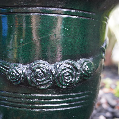 Green Glaze-Look Anduze Urn