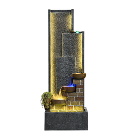 Modern Tiered Water Feature 62x42x170cm