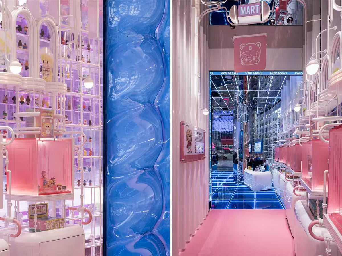 Pink Capsule Display — Pop Mart, Shanghai