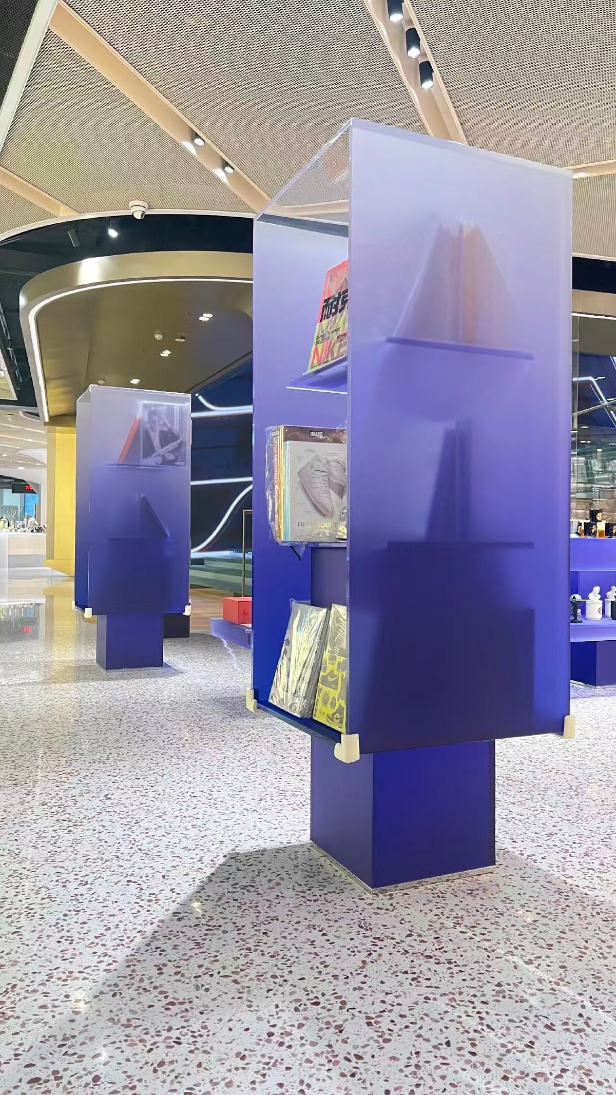 Purple ResinForm Panel Retail Display