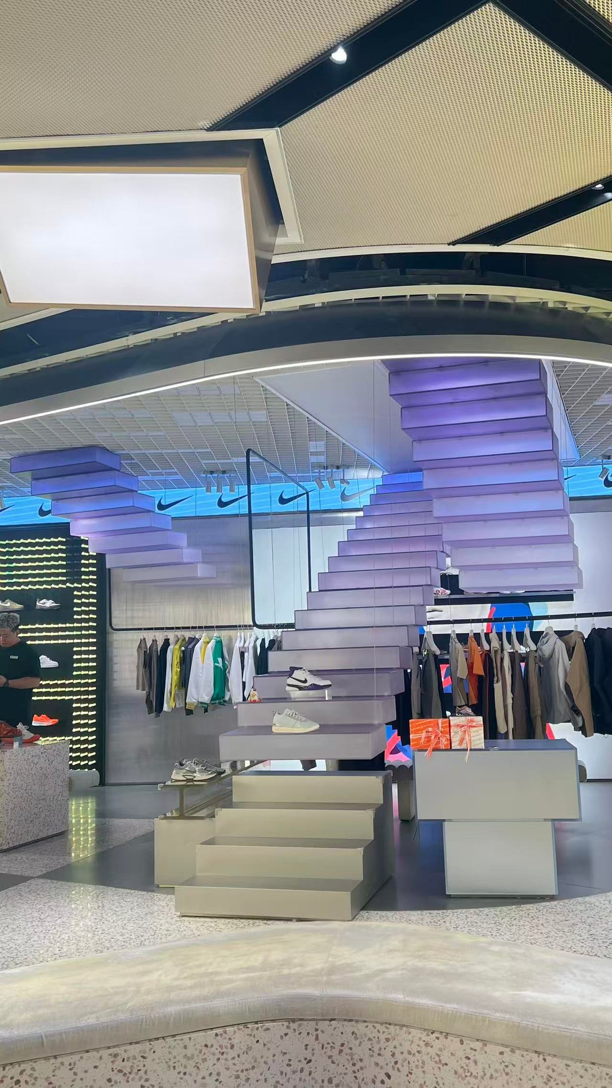 Purple ResinForm Panel Retail Display