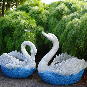 beautiful swans planters for outdoor indoors