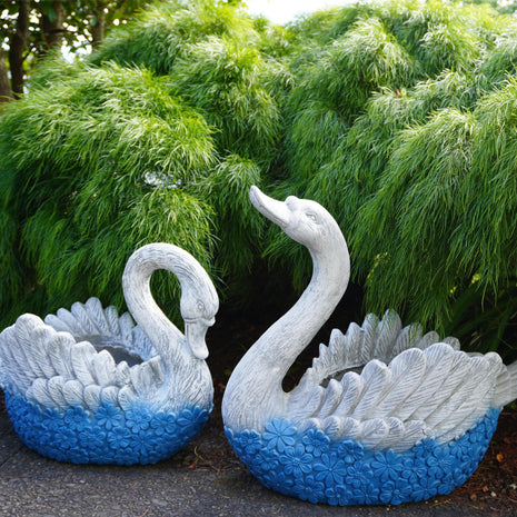 beautiful swans planters for outdoor indoors
