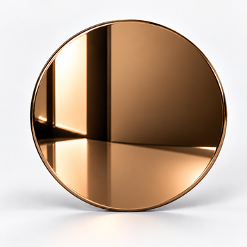 Bronze mirror PVD stainless steel panel with highly reflective finish