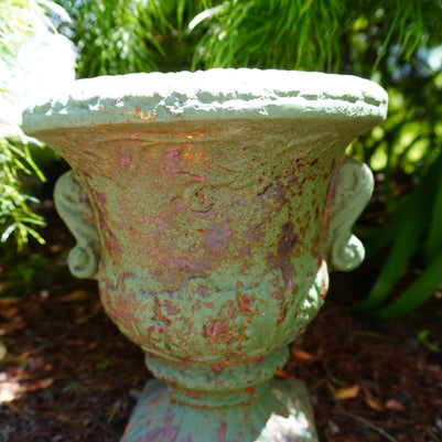 Classic Patina Pedestal Urn