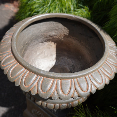 Laurel Medallion Urn & Plinth