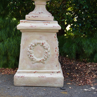 Aged Terracotta Classic Urn & Plinth