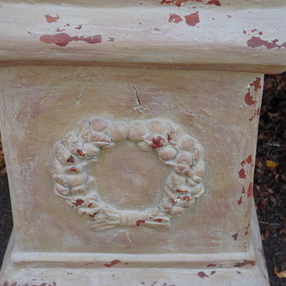 Aged Terracotta Classic Urn & Plinth