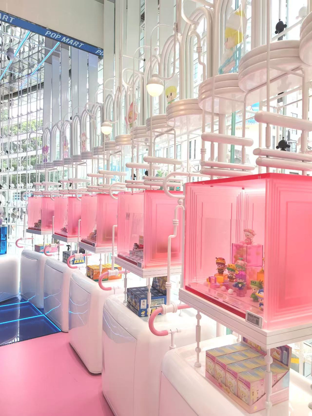 Pink Capsule Display — Pop Mart, Shanghai