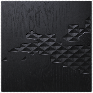 close up picture of the Facet Rise Wood Panels