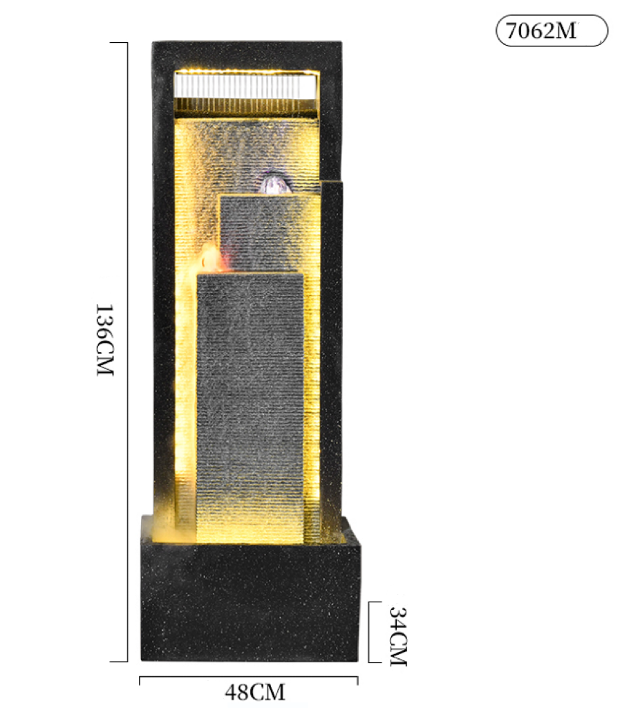 Modern Look Water Feature 48x34x136cm