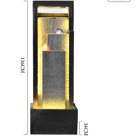 Modern Look Water Feature 48x34x136cm