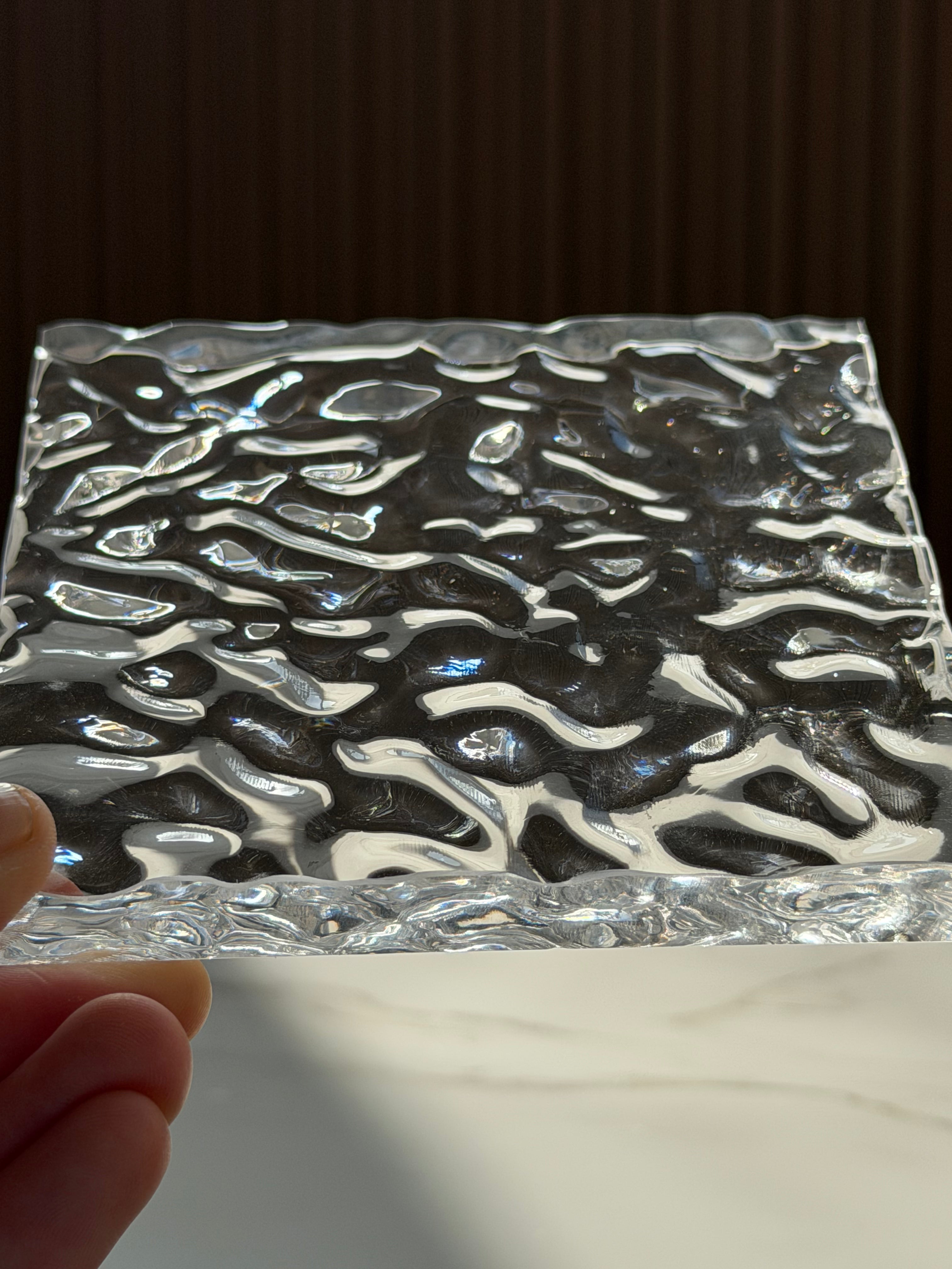 Clear Ripple Resin Panel