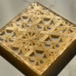 Saffron Prism Resin Panel