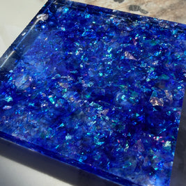 Sapphire Flow Resin Panel