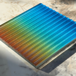 Rainbow Reed Resin Panel