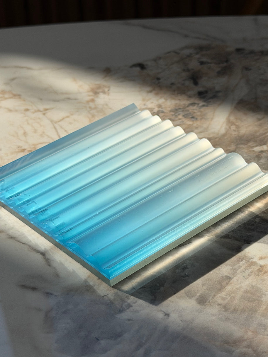 Glacier Linear Resin Panel