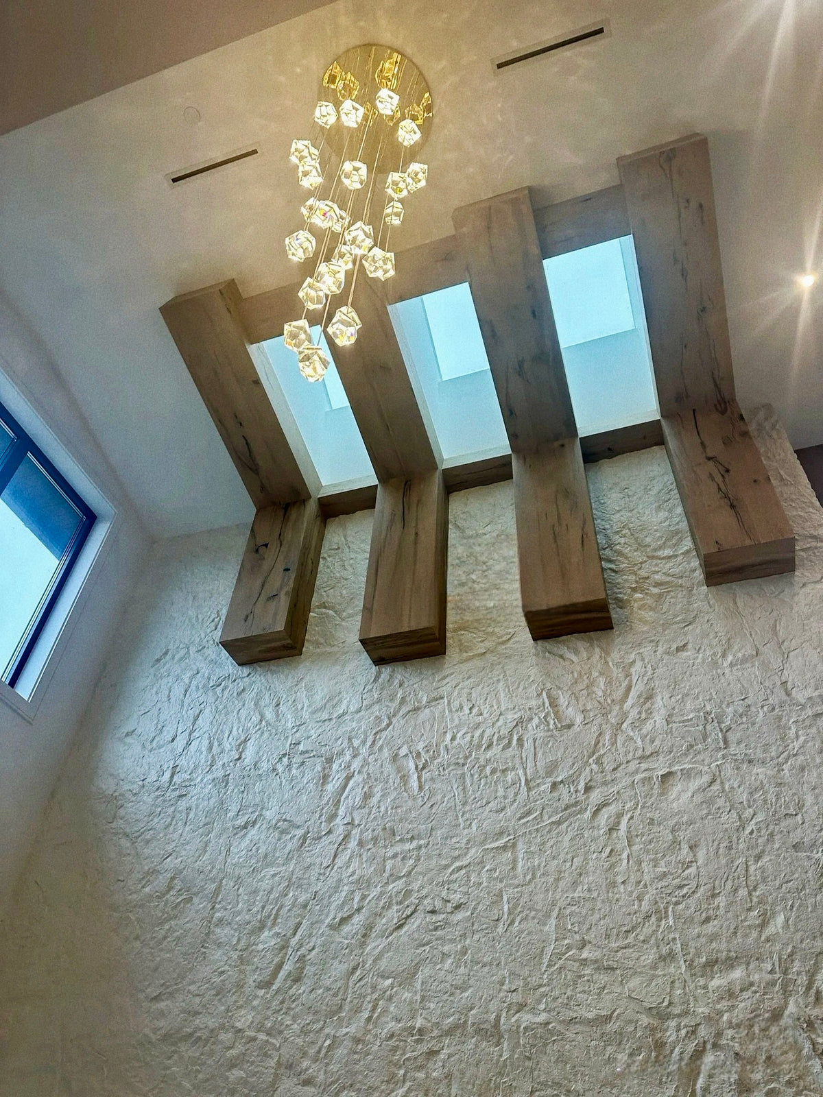Textured Stone Stairwell Feature Wall