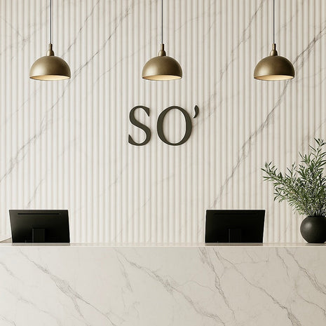 Italy White Ripple Panel