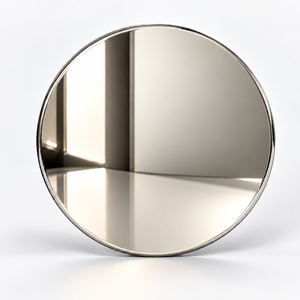 Moon White mirror PVD stainless steel panel with highly reflective finish
