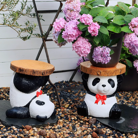 playful panda plinth, stool