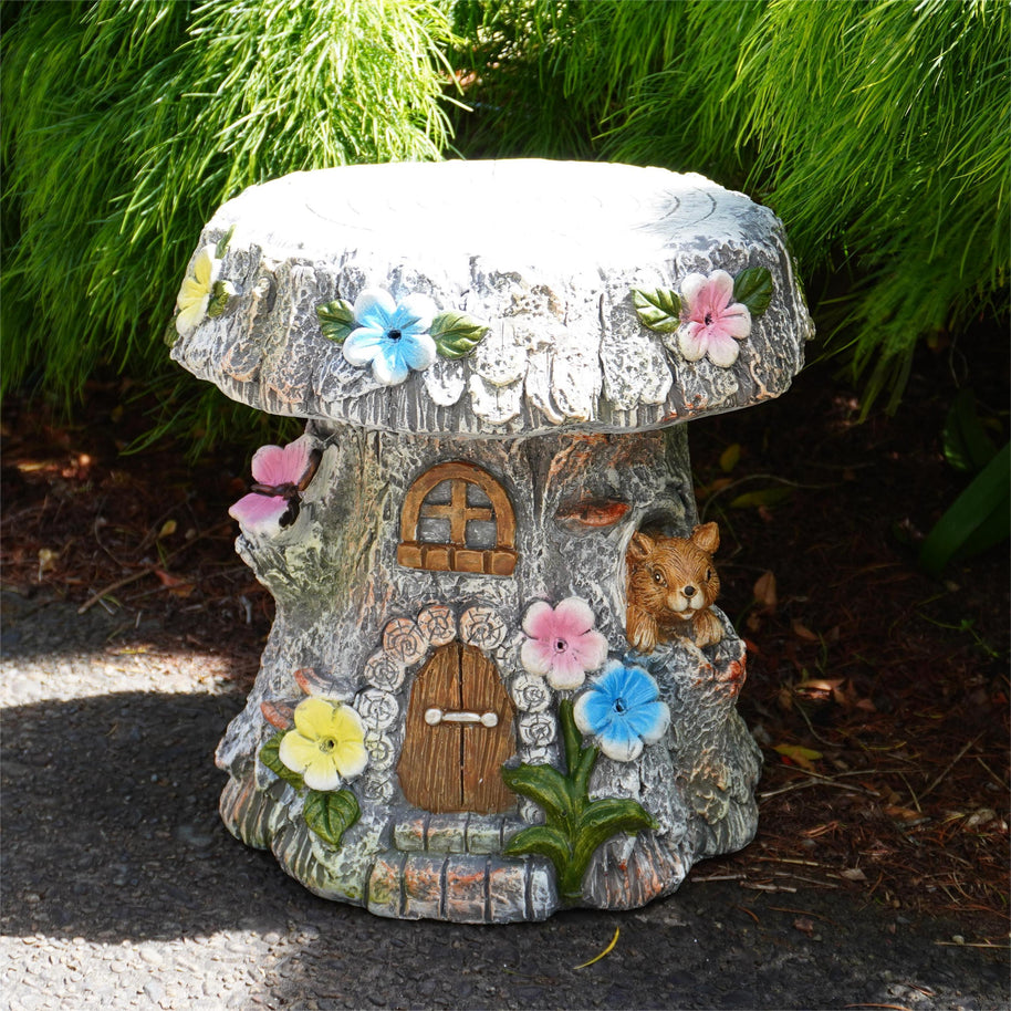 treehouse stool squirrel