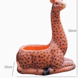 Whimsical Giraffe Pot
