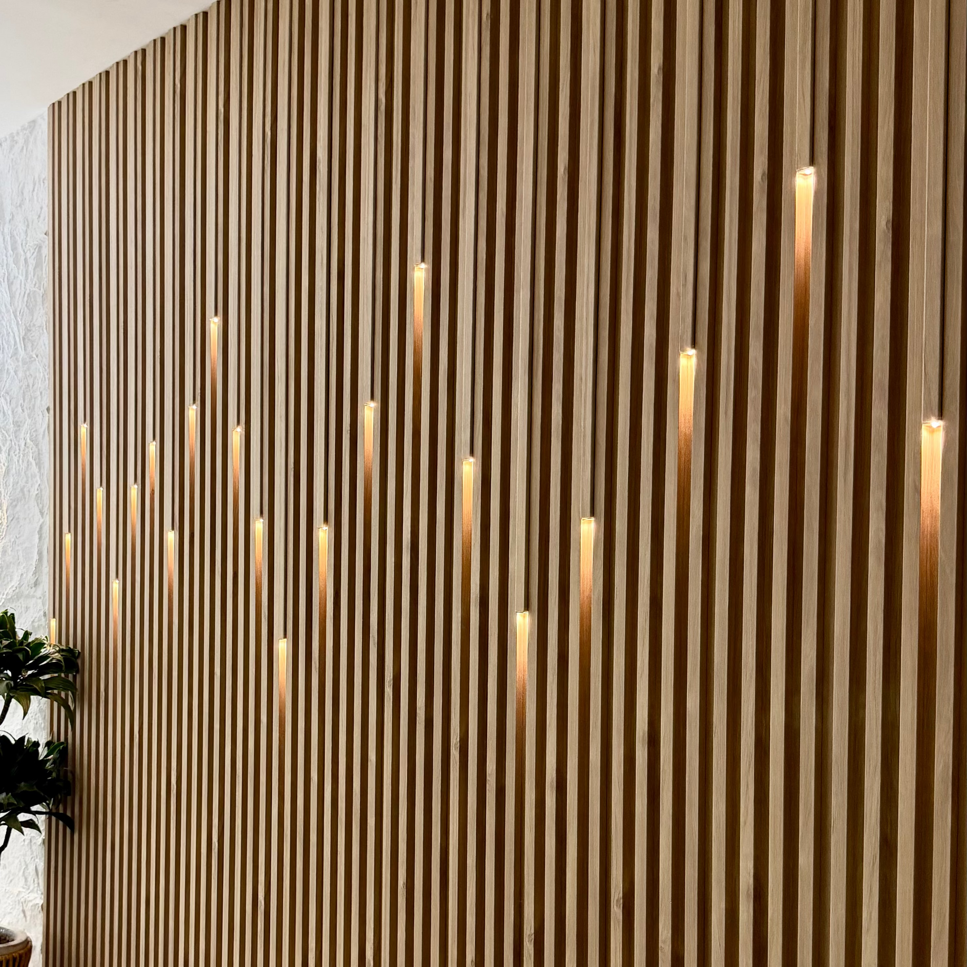 Slat Panel with lights