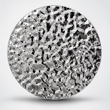 Small water ripple stainless steel panel with reflective textured finish