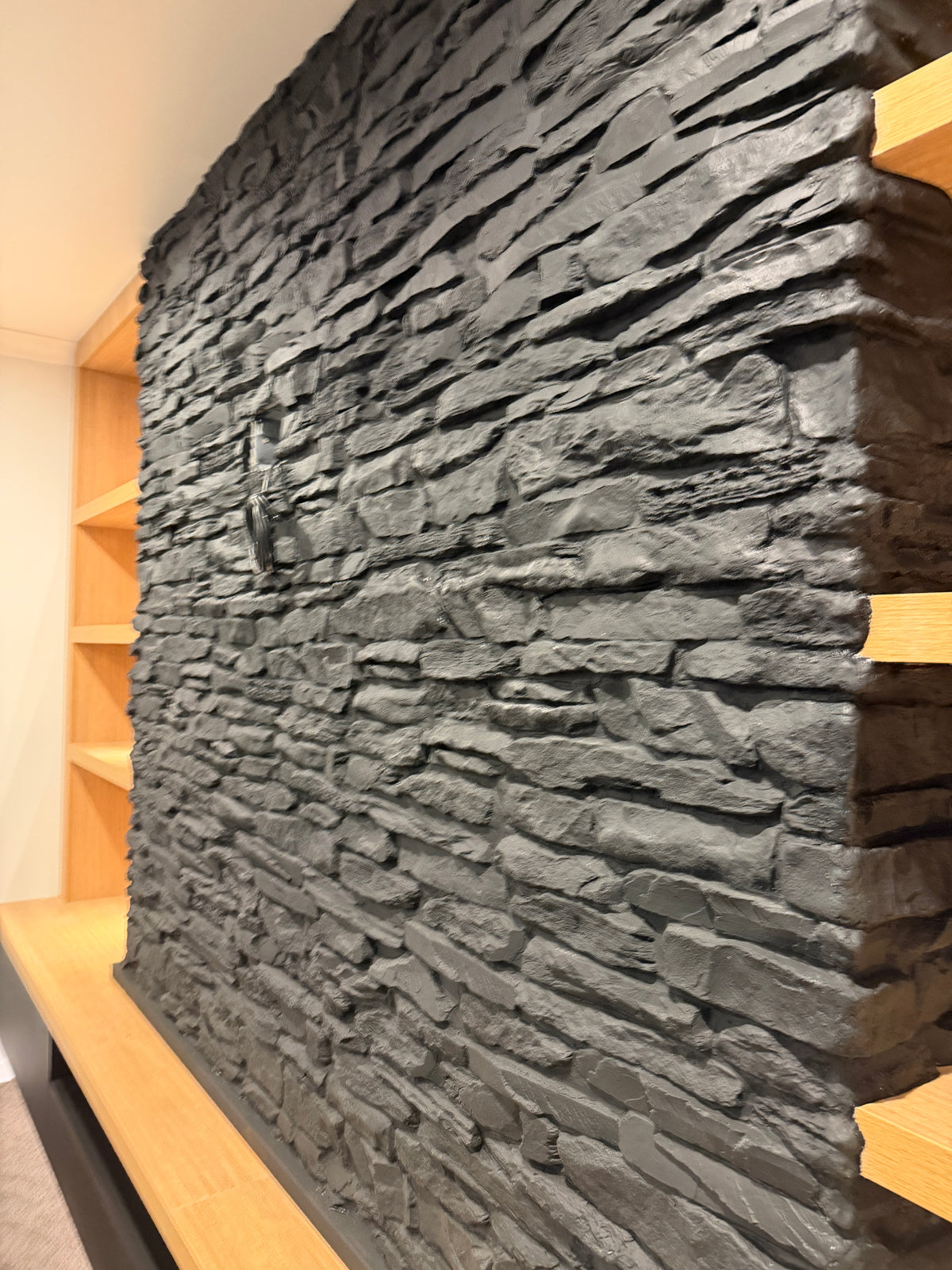 Stacked Stone TV Wall — Hamilton 