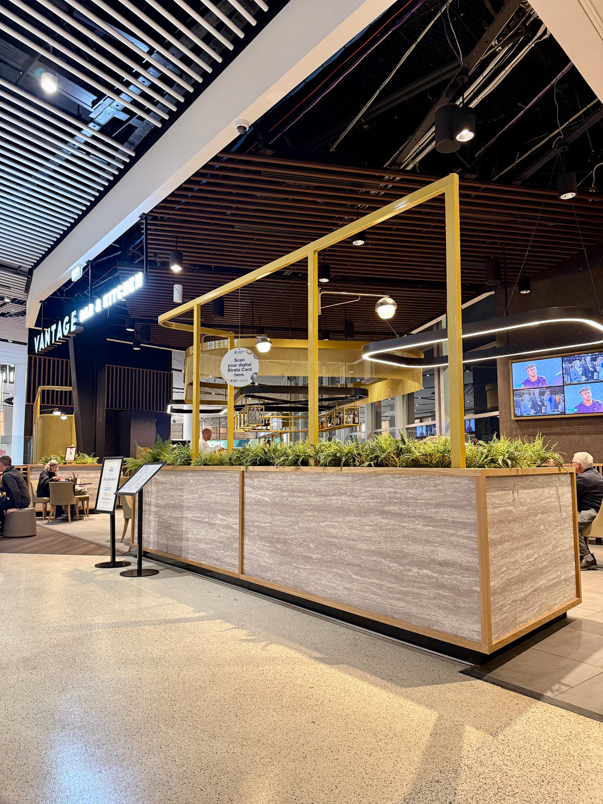 Shop fitout travertine 