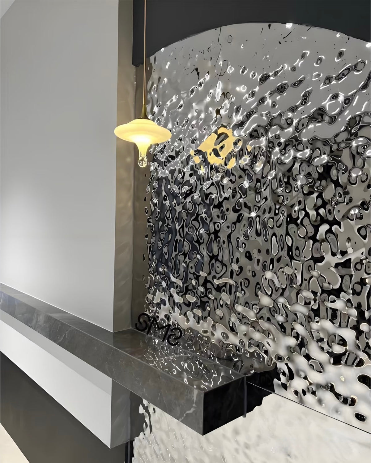 Water Ripple Stainless Stell wall applications