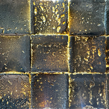 backlit mosaic in black