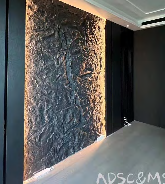 rock panel with light