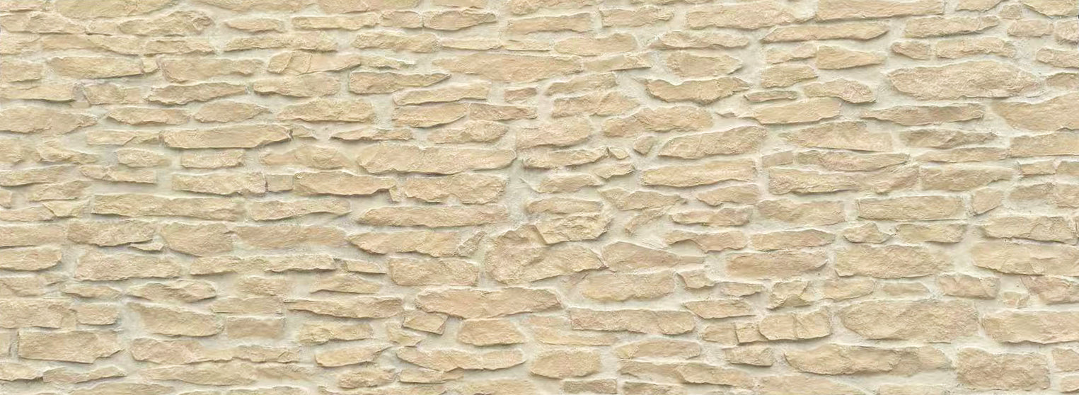 warm tone stacked stone panel