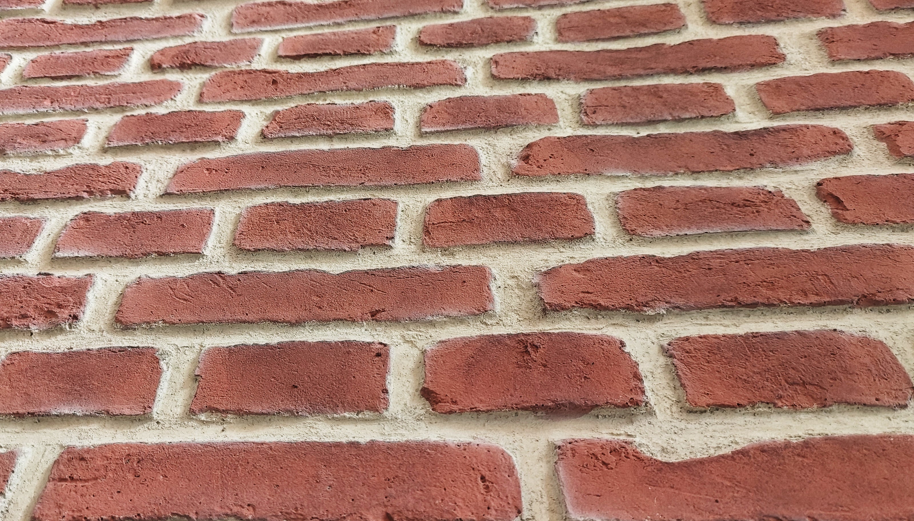 faux brick wall panel side picture
