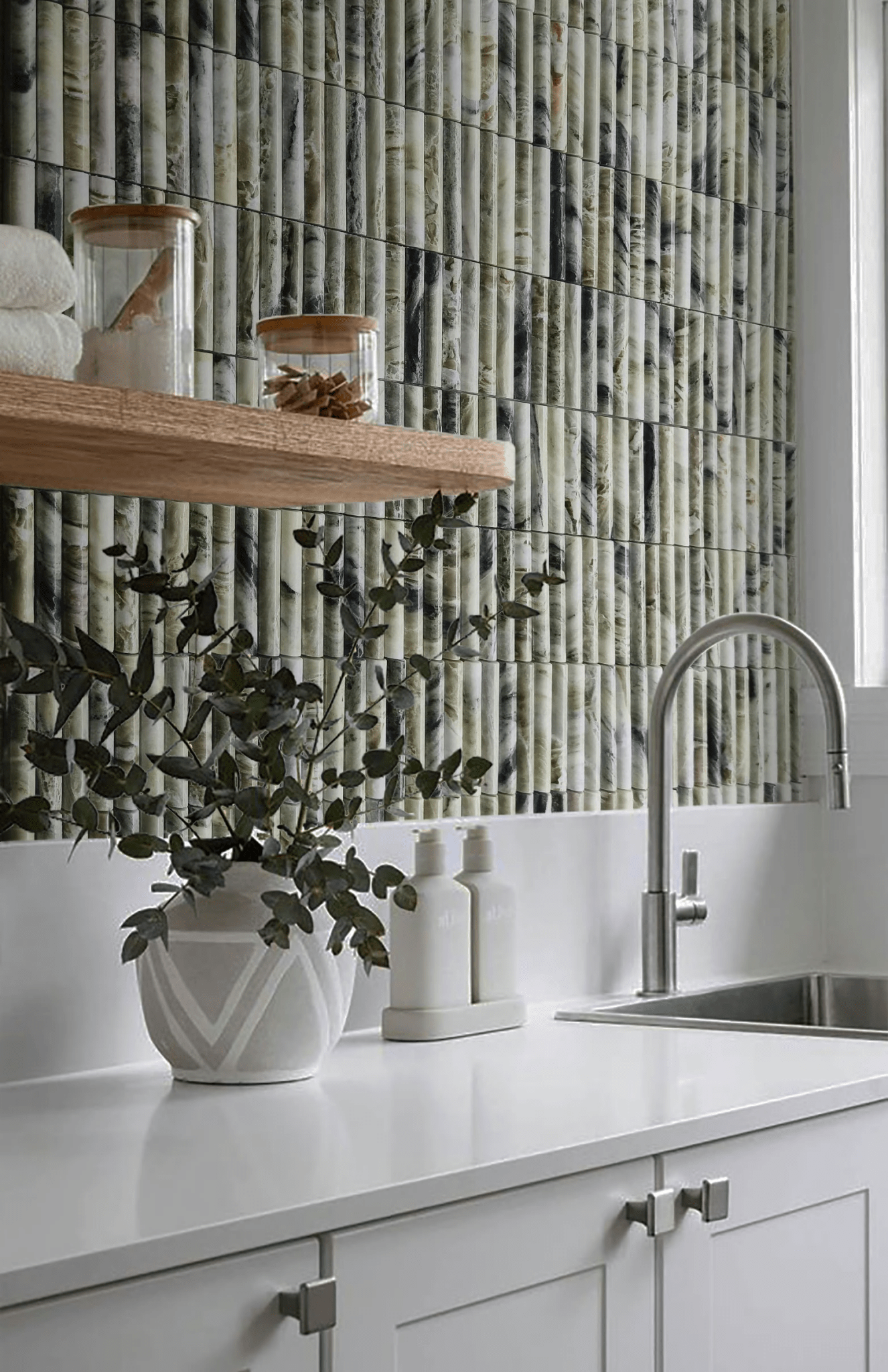 Fluted Marble