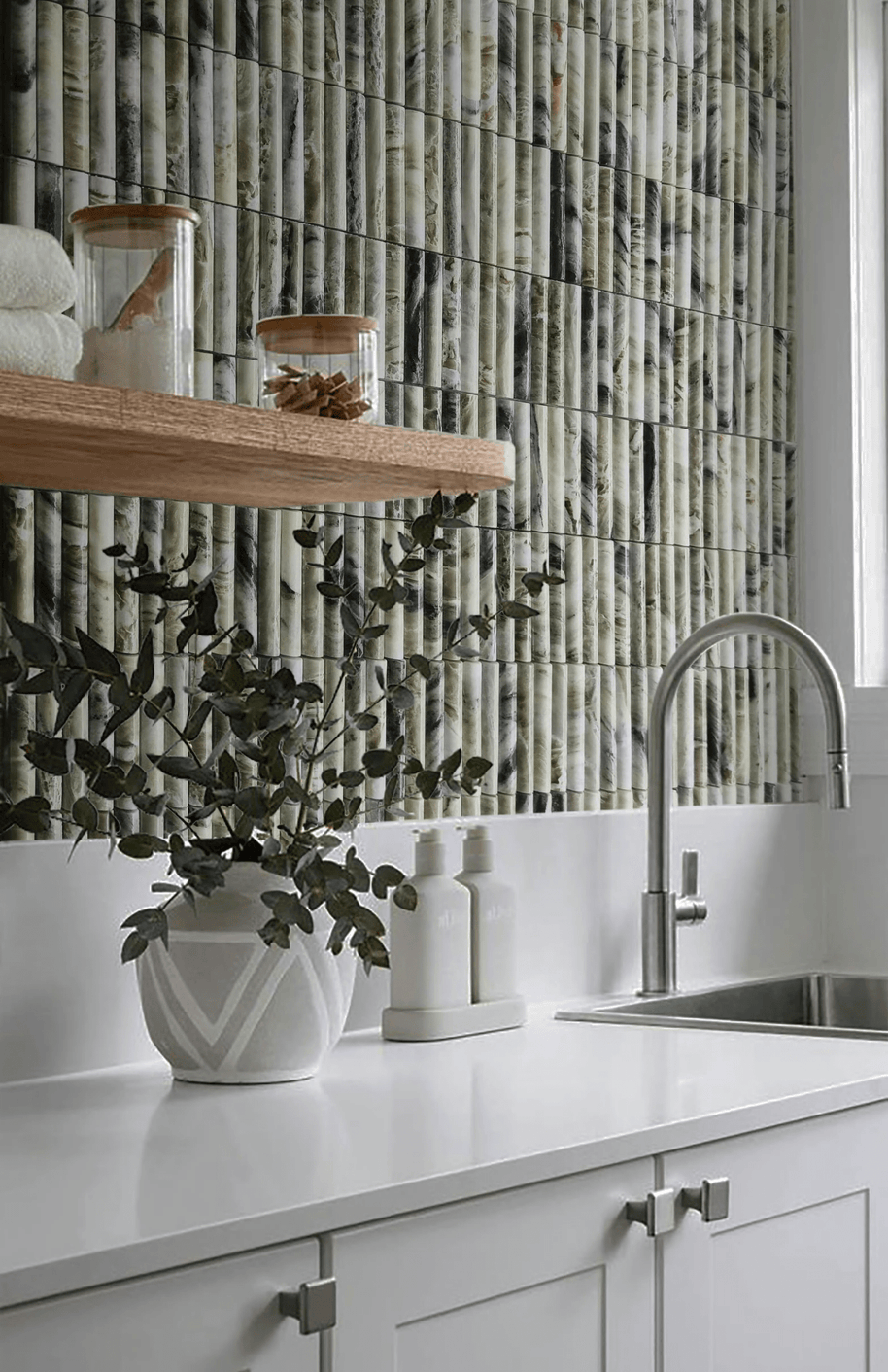 Fluted Marble