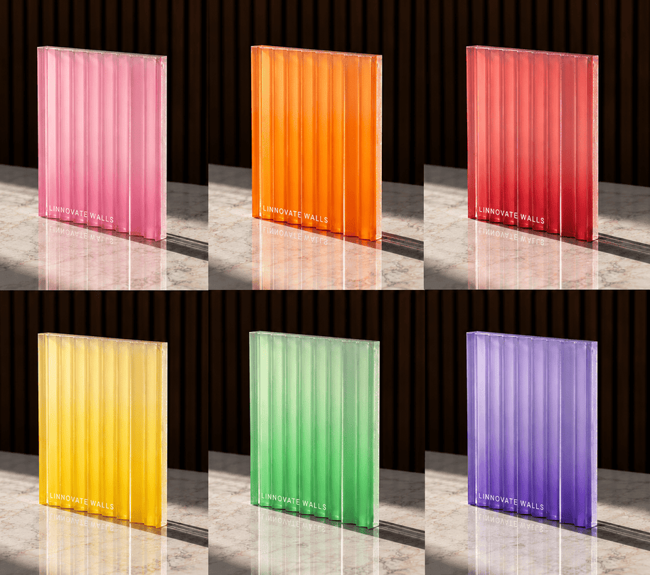 Glacier Linear Resin Panel
