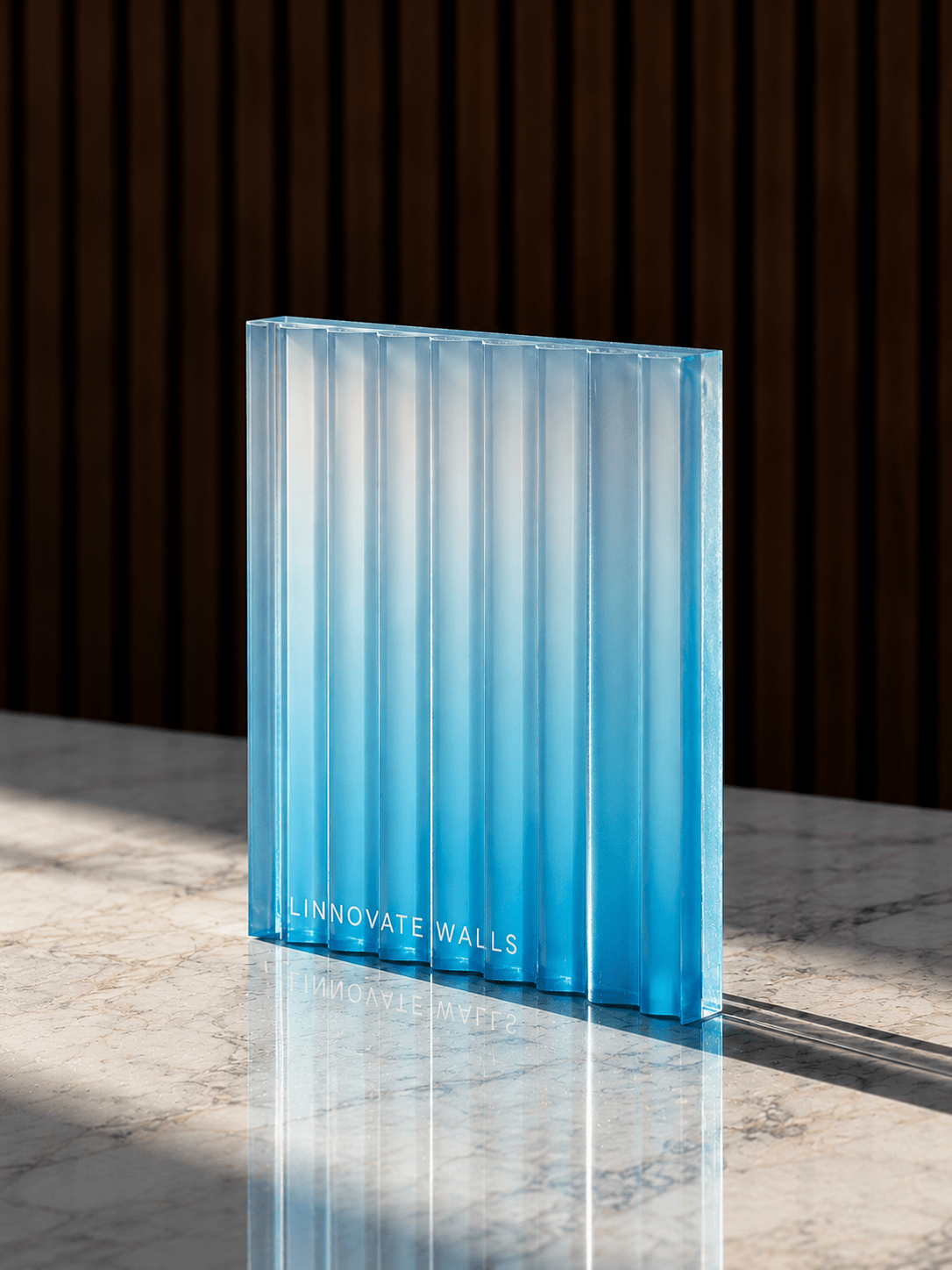 Glacier Linear Resin Panel