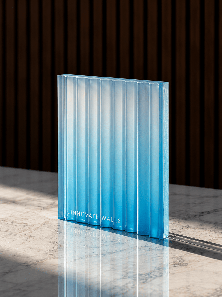 Glacier Linear Resin Panel