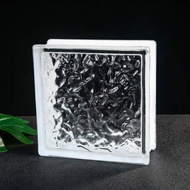 ice patteren glass block