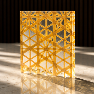 Saffron Prism Resin Panel