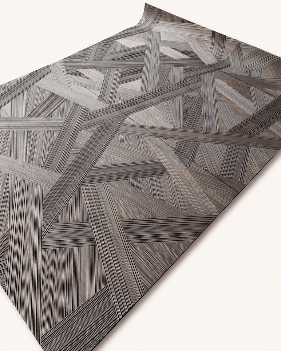 textured solid wood panel joints