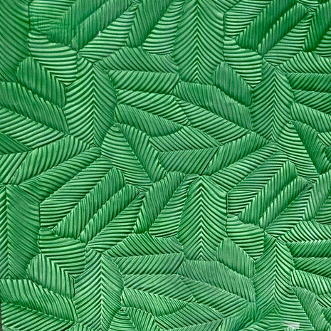 close up on 3d leave panel 