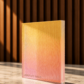 Prism Liear Resin Panel under light