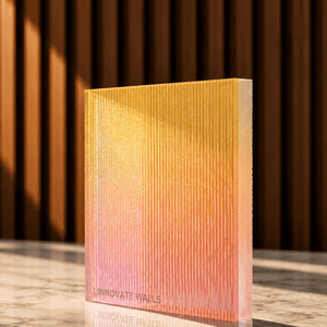 Prism Liear Resin Panel under light