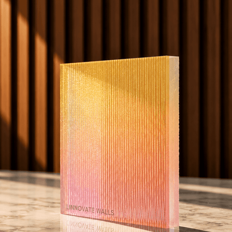 Prism Liear Resin Panel under light