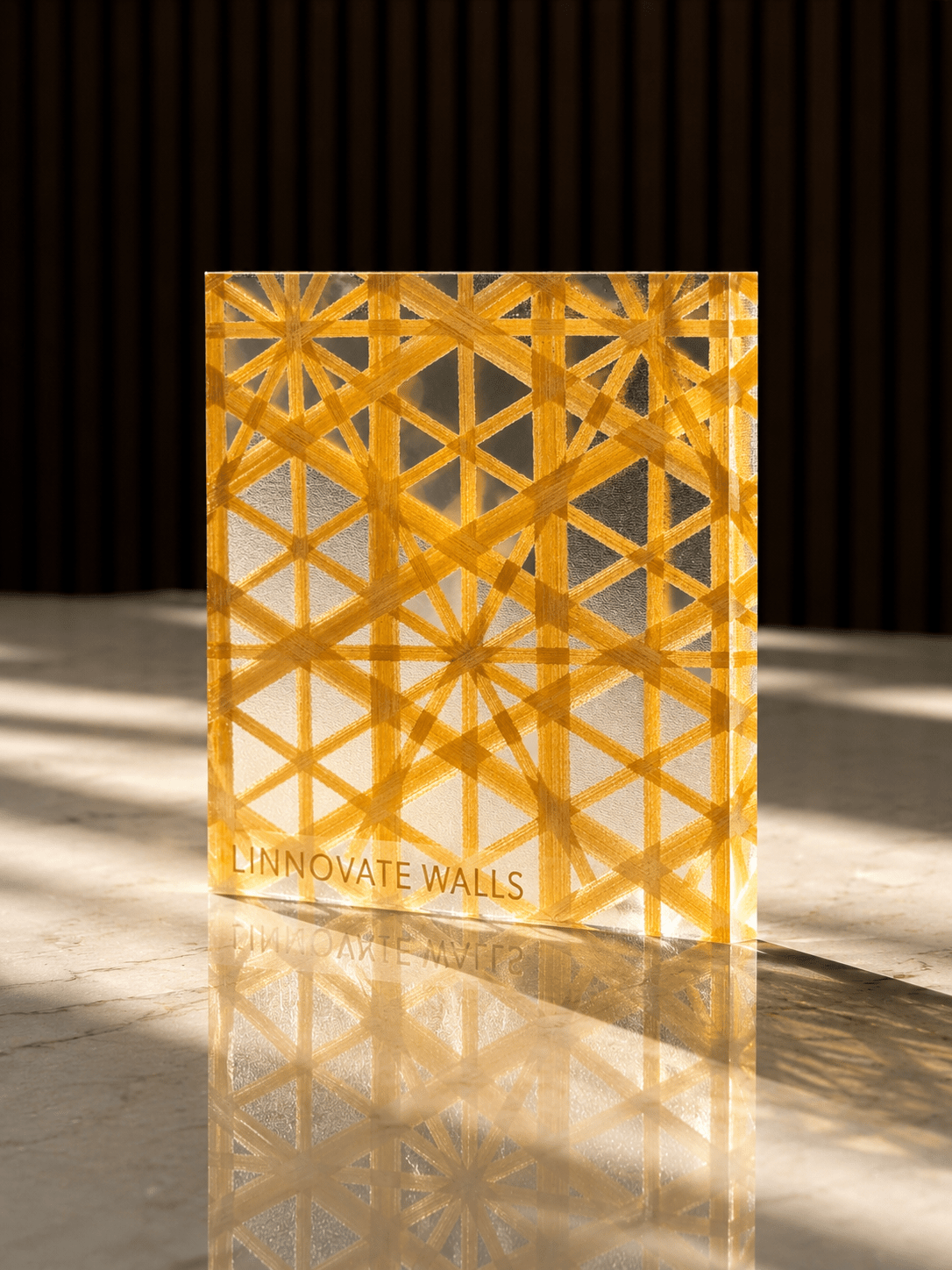 Saffron Prism Resin Panel
